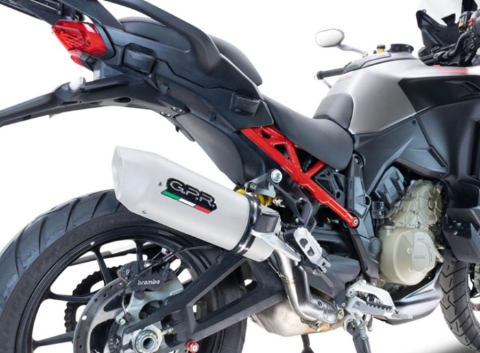 Slip-on exhaust GPR ALBUS EVO4 D.140.ALBE4 White glossy including removable db killer and link pipe [7]