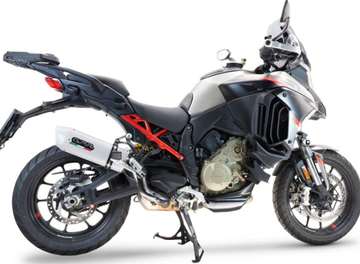 Slip-on exhaust GPR ALBUS EVO4 D.140.ALBE4 White glossy including removable db killer and link pipe [6]