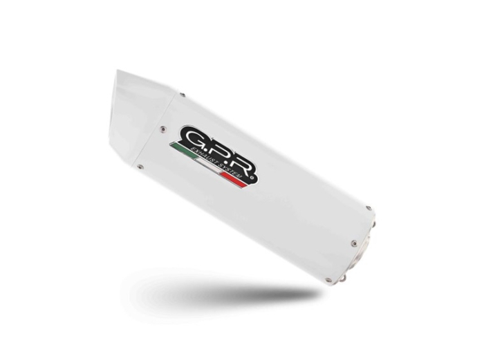 Slip-on exhaust GPR ALBUS EVO4 E5.K.177.ALB White glossy including removable db killer and link pipe [3]