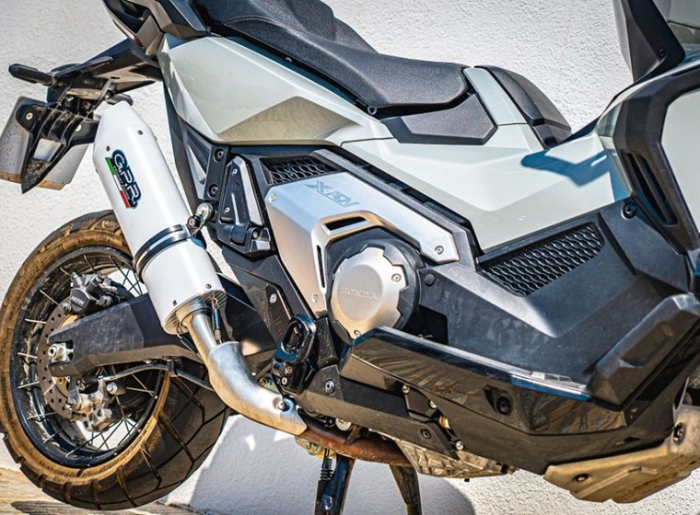 Slip-on exhaust GPR ALBUS EVO4 HON.262.1.ALBE5 White glossy including removable db killer and link pipe [9]