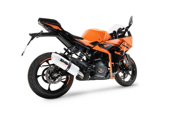 Slip-on exhaust GPR ALBUS EVO4 KT.209.1.ALBE5 White glossy including removable db killer and link pipe [7]