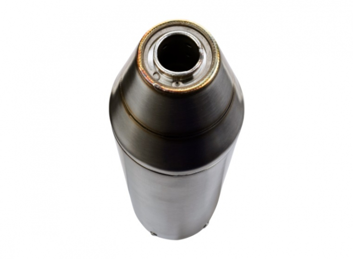 Slip-on exhaust GPR DEEPTONE ATV.16.DE Brushed Stainless steel including removable db killer and link pipe [3]