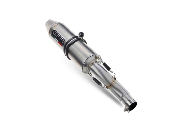 Slip-on exhaust GPR DEEPTONE ATV PO.3.DEATV Brushed Stainless steel including removable db killer and link pipe [4]