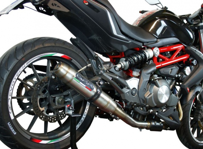 Slip-on exhaust GPR DEEPTONE BE.8.DE Brushed Stainless steel including removable db killer and link pipe [6]