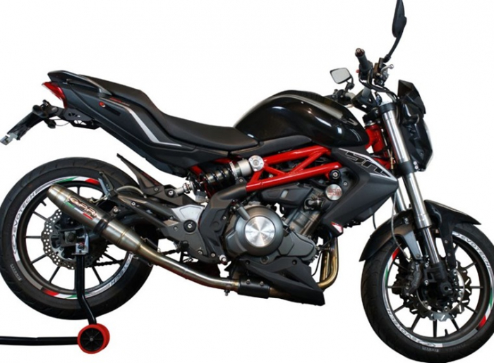 Slip-on exhaust GPR DEEPTONE BE.8.DE Brushed Stainless steel including removable db killer and link pipe [7]