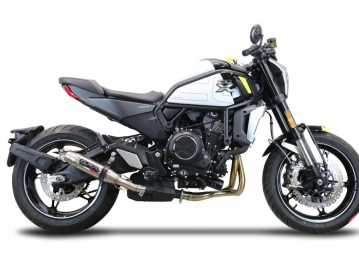 Slip-on exhaust GPR DEEPTONE E5.D.137.2.CAT.DE Brushed Stainless steel including removable db killer, link pipe and catalyst [6]