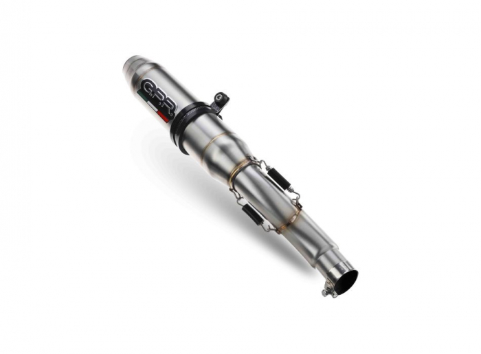 Slip-on exhaust GPR DEEPTONE INOX H.254.1.DE Brushed Stainless steel including removable db killer and link pipe [5]