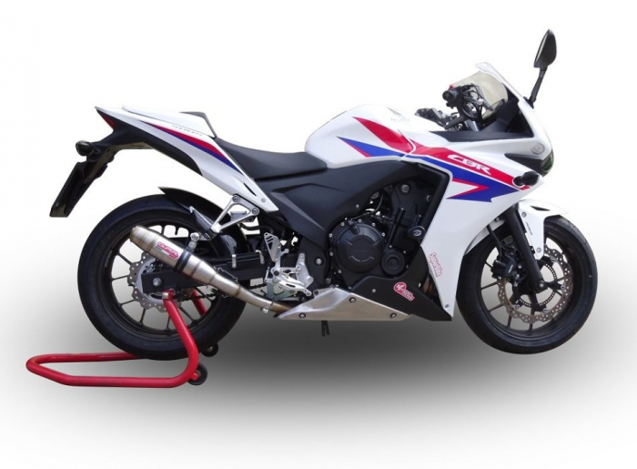 Slip-on exhaust GPR DEEPTONE INOX H.254.1.DE Brushed Stainless steel including removable db killer and link pipe [6]