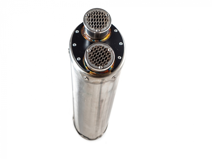 Slip-on exhaust GPR DUAL E5.H.264.DUAL.IO Matte Inox including removable db killer and link pipe [5]