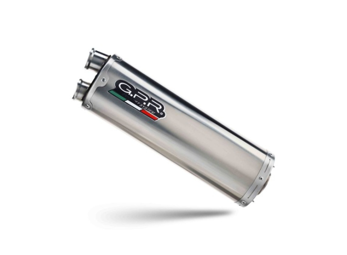 Slip-on exhaust GPR DUAL INOX E5.Y.232.1.DUAL.IO Matte Inox including removable db killer and link pipe [2]