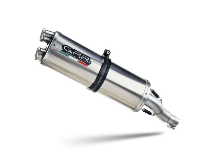 Slip-on exhaust GPR DUAL INOX E5.Y.232.1.DUAL.IO Matte Inox including removable db killer and link pipe [3]