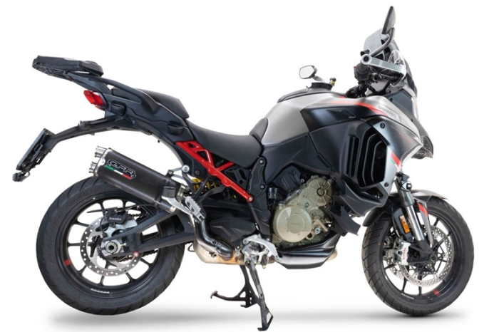 Slip-on exhaust GPR DUAL POPPY D.140.2.DUAL.PO Brushed Stainless steel including removable db killer and link pipe [6]