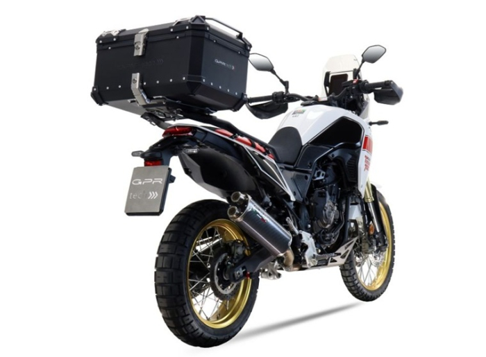 Slip-on exhaust GPR DUAL POPPY E5.Y.232.1.DUAL.PO Brushed Stainless steel including removable db killer and link pipe [8]