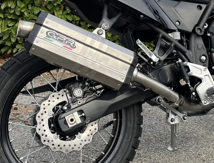 Slip-on exhaust GPR DUNE KTM.55.2.DNTIT Brushed Titanium including removable db killer and link pipe [5]