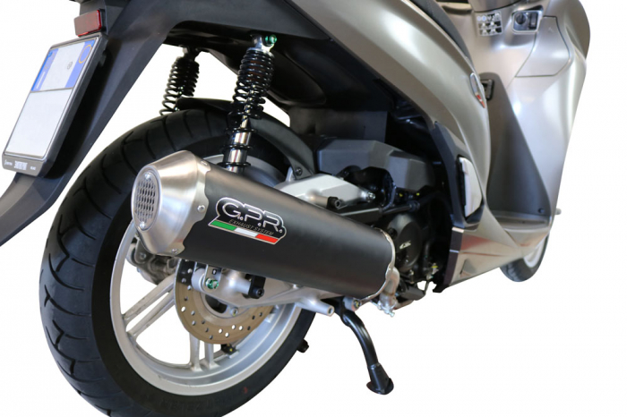 Slip-on exhaust GPR EVO4 ROAD HON.11.EVO4 Matte Black including removable db killer, link pipe and catalyst [3]