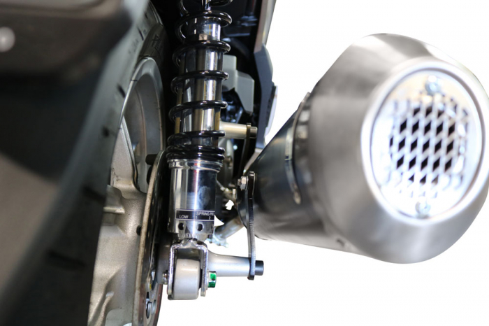 Slip-on exhaust GPR EVO4 ROAD HON.11.EVO4 Matte Black including removable db killer, link pipe and catalyst [4]