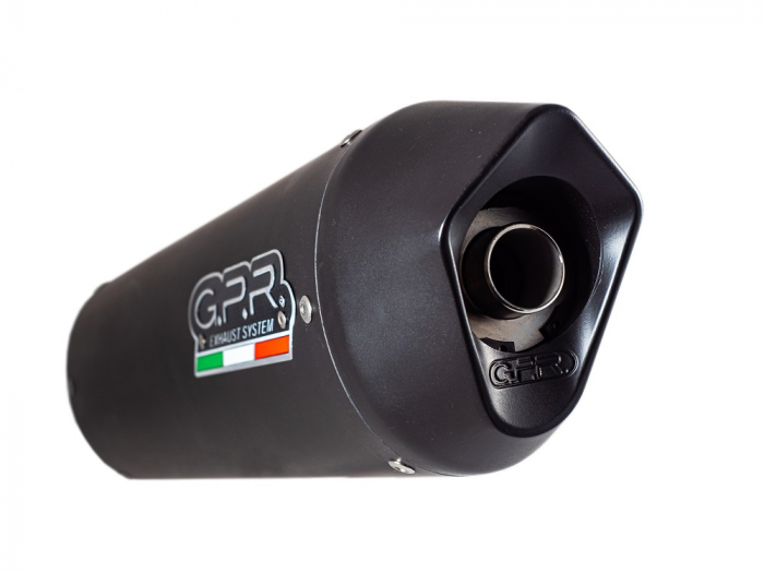 Dual slip-on exhaust GPR FURORE S.44.1.FUNE Matte Black including removable db killers and link pipes [4]