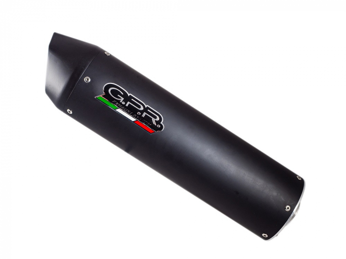 Dual slip-on exhaust GPR FURORE S.44.1.FUNE Matte Black including removable db killers and link pipes [3]