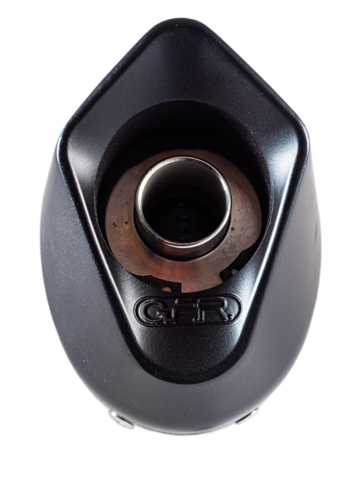 Dual slip-on exhaust GPR FURORE S.44.1.FUNE Matte Black including removable db killers and link pipes [6]