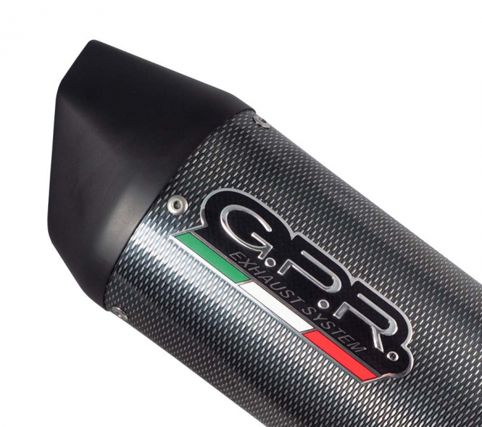 Dual slip-on exhaust GPR FURORE S.44.1.FUPO Matte Black including removable db killers and link pipes [2]