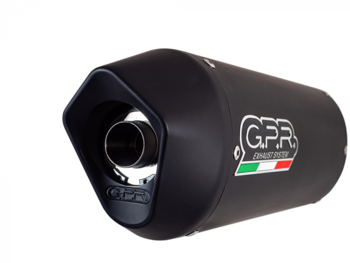 Dual slip-on exhaust GPR FURORE S.158.FUNE Matte Black including removable db killers and link pipes [4]