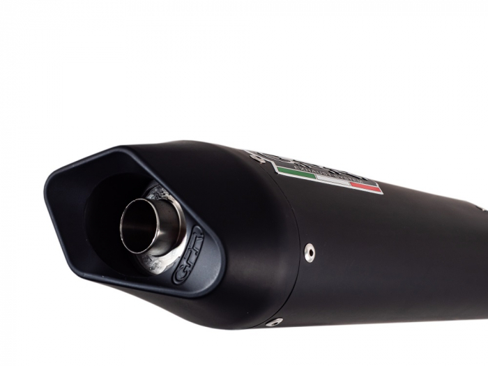 Dual slip-on exhaust GPR FURORE S.158.FUNE Matte Black including removable db killers and link pipes [7]