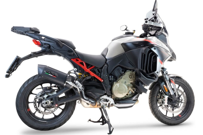 Slip-on exhaust GPR FURORE EVO4 NERO D.140.2.FNE4 Matte Black including removable db killer and link pipe [6]