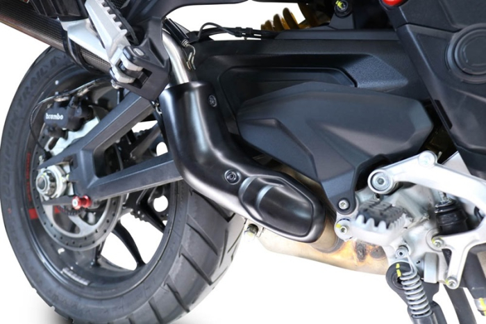 Slip-on exhaust GPR FURORE EVO4 NERO D.140.2.FNE4 Matte Black including removable db killer and link pipe [9]