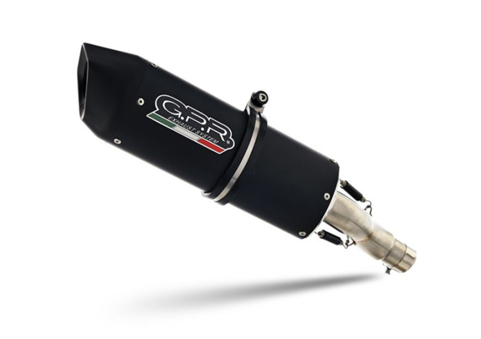 Slip-on exhaust GPR FURORE EVO4 NERO E5.BM.94.1.FNE4 Matte Black including removable db killer and link pipe [1]