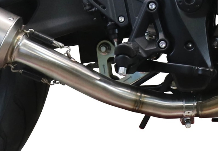 Slip-on exhaust GPR FURORE EVO4 NERO E5.VO.2.1.FNE4 Matte Black including removable db killer and link pipe [6]