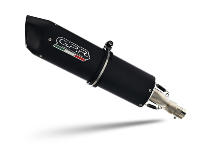 Slip-on exhaust GPR FURORE EVO4 NERO KT.100.2.FNE4 Matte Black including removable db killer and link pipe [2]