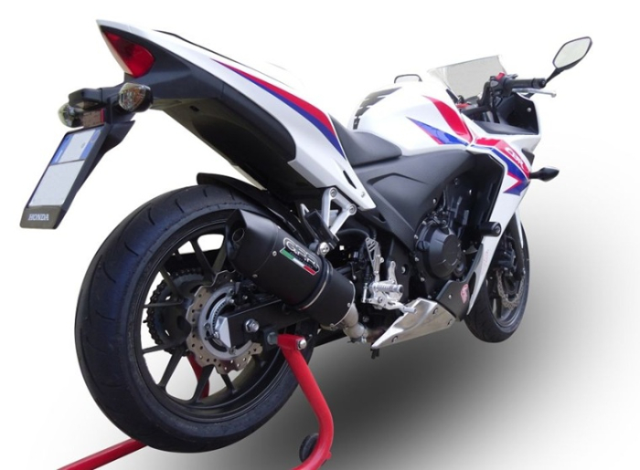 Slip-on exhaust GPR FURORE NERO E5.H.254.FUNE Matte Black including removable db killer and link pipe [7]