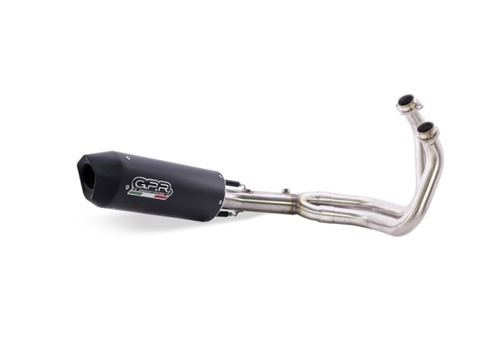Slip-on exhaust GPR FURORE NERO E5.H.254.FUNE Matte Black including removable db killer and link pipe [2]