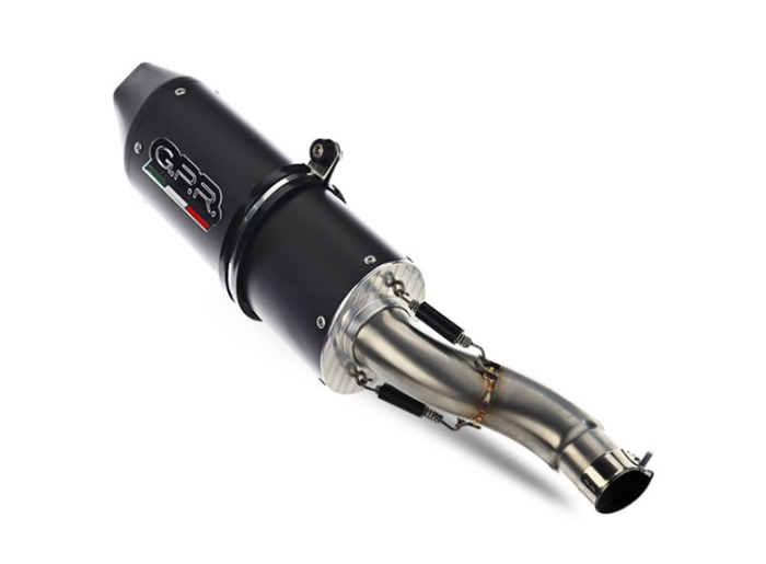 Slip-on exhaust GPR FURORE NERO KT.100.2.RACE.FUNE Matte Black including link pipe [4]