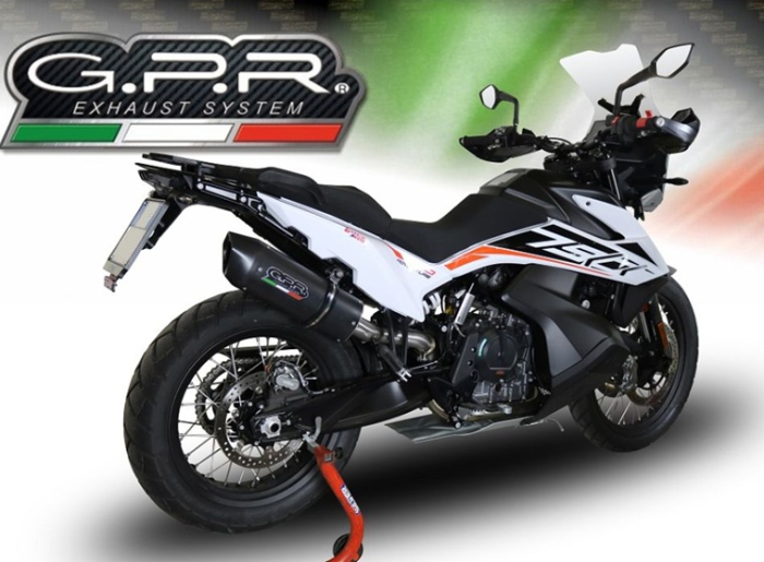 Slip-on exhaust GPR FURORE NERO KT.108.1.RACE.FUNE Matte Black including link pipe [7]