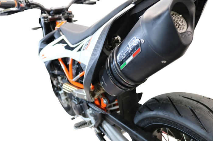 Slip-on exhaust GPR FURORE NERO KT.202.RACEDB.FUNE Matte Black including link pipe and removable dbkiller [7]