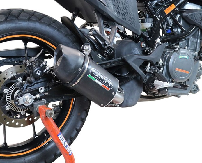 Slip-on exhaust GPR FURORE NERO KT.99.2.RACE.FUNE Matte Black including link pipe [8]