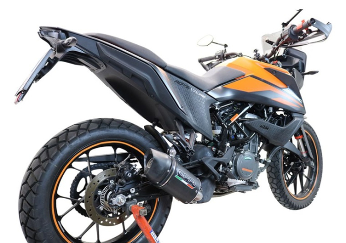 Slip-on exhaust GPR FURORE NERO KT.99.2.RACE.FUNE Matte Black including link pipe [7]