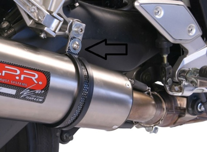 Slip-on exhaust GPR FURORE NERO Y.53.CAT.FUNE Matte Black including removable db killer, link pipe and catalyst [9]