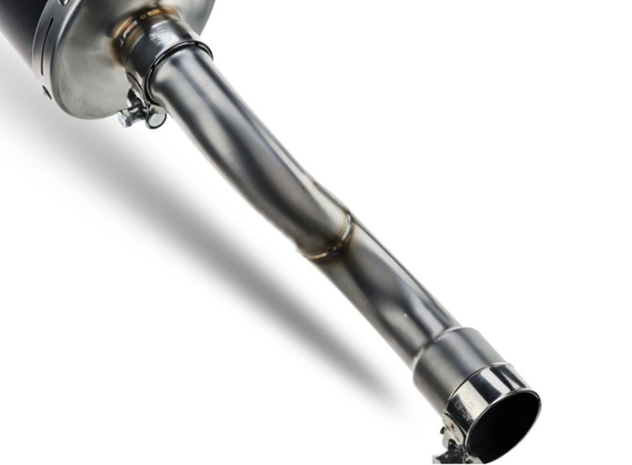 Slip-on exhaust GPR FURORE-X SCOOTER SCOM.69.FXSC Matte Black including removable db killer and link pipe [5]