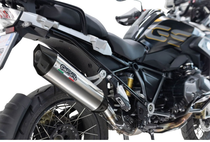 Slip-on exhaust GPR FURORE-X TITANIO E4.BM.99.FUXTIT Brushed Titanium including removable db killer and link pipe [1]