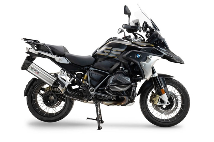 Slip-on exhaust GPR FURORE-X TITANIO E5.BM.99.FUXTIT Brushed Titanium including removable db killer and link pipe [2]