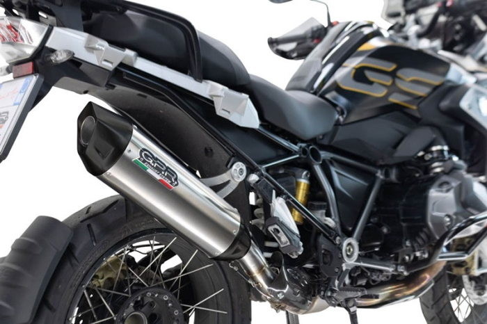 Slip-on exhaust GPR FURORE-X TITANIO E5.BM.99.FUXTIT Brushed Titanium including removable db killer and link pipe [1]