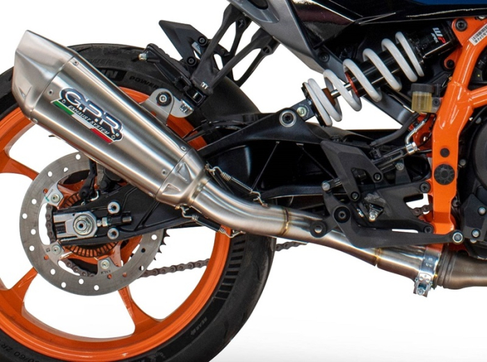 Slip-on exhaust GPR GP-REVO HU.59.GPRTIT Brushed Titanium including removable db killer and link pipe [3]