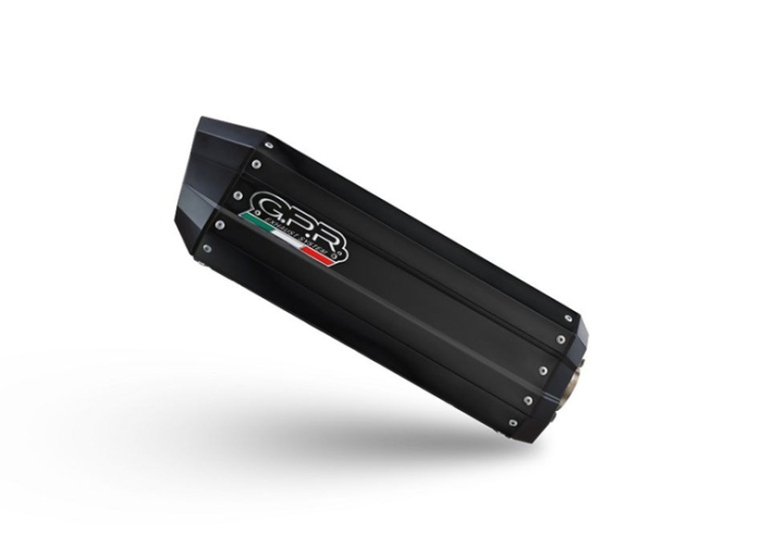 Slip-on exhaust GPR HYPER SONIC BLACK TITANIUM E5.Y.232.1.HYSOBLK Matte Black including removable db killer and link pipe [2]