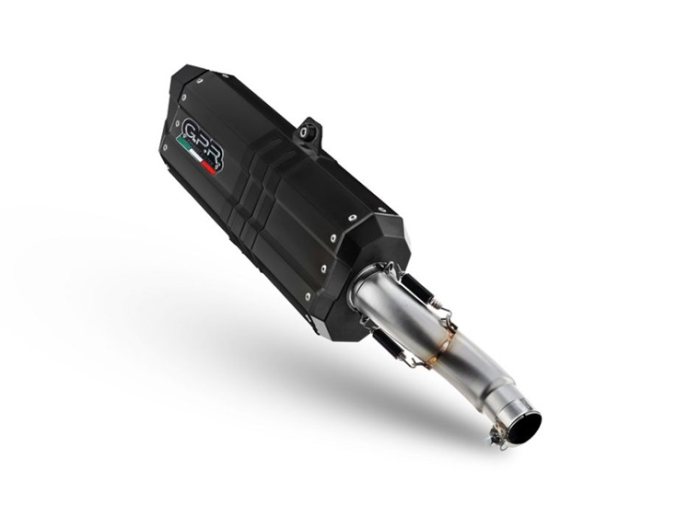 Slip-on exhaust GPR HYPER SONIC KTM.55.2.HYSOBLK Matte Black including removable db killer and link pipe [2]