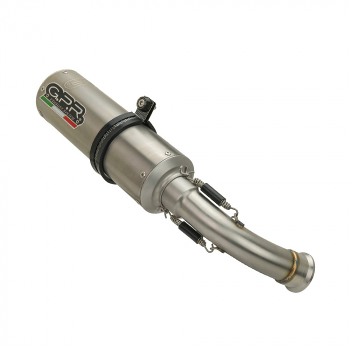 Dual slip-on exhaust GPR M3 S.158.M3.TN Brushed Titanium including removable db killers and link pipes [3]