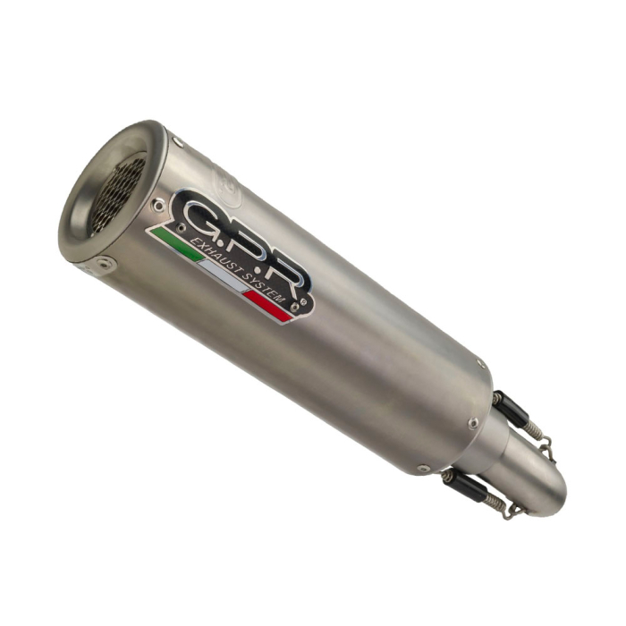 Slip-on exhaust GPR M3 E5.D.139.M3.TN Brushed Titanium including removable db killer and link pipe [2]