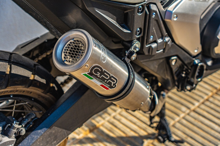 Slip-on exhaust GPR M3 HON.269.M3.INOX Brushed Stainless steel including removable db killer and link pipe [6]
