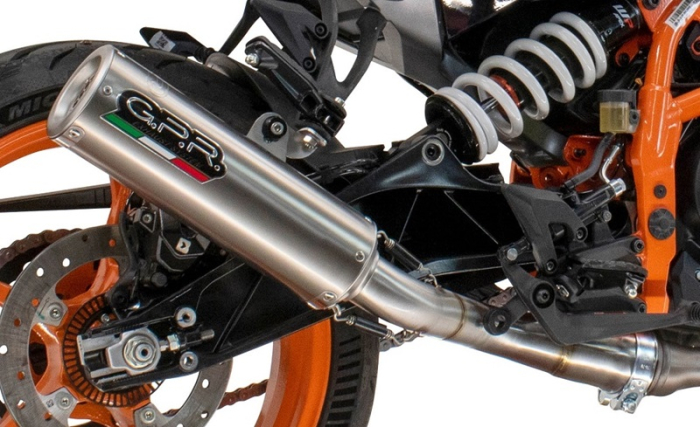 Slip-on exhaust GPR M3 HU.59.M3.INOX Brushed Stainless steel including removable db killer and link pipe [6]